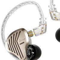 Écouteurs intra-auriculaires GK Kunten PRO avec diaphragme polymère + aimant rubidium, unité dynamique, prise 3,5 mm / Type-C