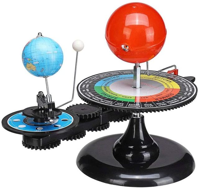 Solar System Earth ,Sun and Moon Tellurion Planetarium  Model for Elementary School Astronomy or Geography Lessons