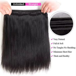 Extensiones <span class=keywords><strong>de</strong></span> Cabello Humano Indio 100% Virgen, Súper Doblemente Tramado, Liso, <span class=keywords><strong>de</strong></span> Alta Calidad, 18A, 100g/Paquete - Product Image 6