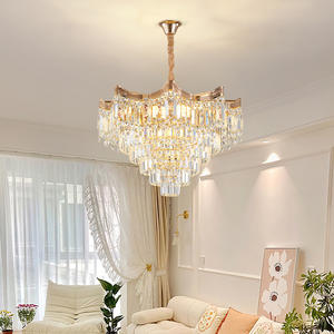 Nordic Living Room hang Lamp Modern Luxury Golden Crystal Chandelier Led for Living Room Bedroom - Product Image 3