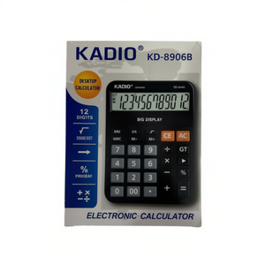 Calcolatrice da Tavolo Kadio KD-8906B con Display Grande a 12 Cifre, Calcolatrice Elettronica - Product Image 2
