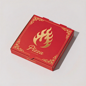 Mẫu miễn phí cấp thực phẩm giấy kraft bánh pizza boxesthick UV lợi thế lá thông số kỹ thuật takeout tông bánh pizza container - Product Image 3