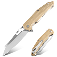 Couteau pliant de haute qualité avec manche G10 et lame en acier D2, couteau de poche EDC, lame tranchante, camping, chasse, randonnée, outil de survie en plein air