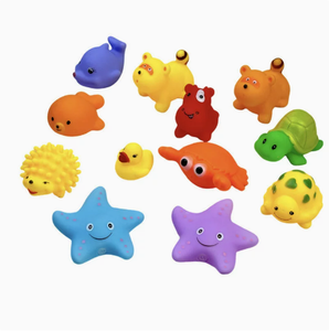 Jouet aquatique pour bébé petit canard jaune, jouet de bain petite baleine, jouet d'été pour enfants - Product Image 2
