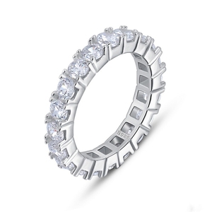 Sevena <span class=keywords><strong>Class</strong></span> 925 Sterling Silver Cubic Zirconia Kim Cương Ngón Tay Nhẫn Phụ Nữ Nhẫn Giá - Product Image 1