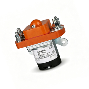 คอนแทคเตอร์ SZJ100A <span class=keywords><strong>DC</strong></span> คอยล์ 12V 100A สำหรับยานยนต์ไฟฟ้า รถยก ระบบกักเก็บพลังงาน สวิตช์ควบคุมพลังงาน - Product Image 1