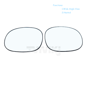 Verre de rétroviseur latéral gauche et droit pour Peugeot <span class=keywords><strong>206</strong></span> 207 2004-2008, verre de rétroviseur chauffant - Product Image 2