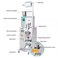 Fabrieks prijs automatische zakkenmaak- en verzegelmachine voor koffie, gedroogd fruit en andere verpakkingsmachines, verticaal, klein formaat.