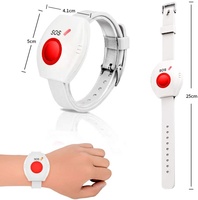 Bracelet d'urgence SOS anti-panique RF 433 MHz avec alarme de sécurité pour personnes âgées
