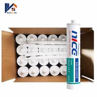 Mastic silicone transparent monocomposant, résistant aux intempéries et à l'aspect verre, pour le calfeutrage des joints intérieurs et extérieurs en cuir, fungicide