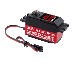 Moteur sans noyau programmable AGFRC B45CHM V2 18kg 0.110sec, engrenage métallique numérique à profil bas pour voitures RC 1/12/hélicoptère/robot - Product Image 1