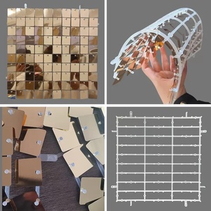 1 Glanzende Wandpanelen Pailletten Achtergrond Ronde Vierkante Pagode Diamantvorm voor Bruiloft Verjaardag Feest Evenement Foto Achtergrond Decoratie - Product Image 5