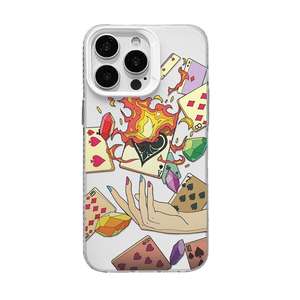 Funda Protectora de TPU para 11-17 con Diseño de Cartas y Dados de Póker, Antigolpes, Suave, con Protección Antihuellas y para la Lente - Product Image 1