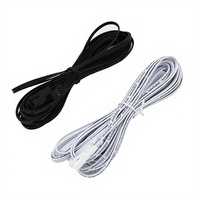 3-Pin Dupont Verbindungskabel 5m Verlängerungskabel STEP-07 Treppenlicht PIR-Sensor Schwarz Weiß 22AWG Kupfer/PVC-Leitung Stecker Buchse