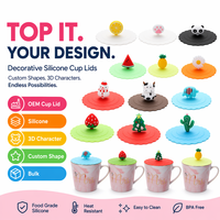 Nouvelle arrivée Couvercle de tasse en silicone de protection anti-étirement réutilisable pour boisson de fête en club