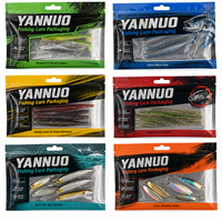 Sacs refermables personnalisés en plastique souple transparent pour appâts de pêche, leurres, hameçons, sacs en Mylar