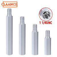LAANCI 1 1/4UNC Thread Extension Rod 150-550mm Silver Aluminum Diamond Core Drill Bit Shaft Spare Connector for Masonry Drilling