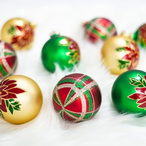 Ensemble <span class=keywords><strong>de</strong></span> boules <span class=keywords><strong>de</strong></span> Noël en verre faites à la main <span class=keywords><strong>de</strong></span> qualité supérieure, nouvelles décorations créatives et colorées en mousse macaron pour arbre <span class=keywords><strong>de</strong></span> Noël - Product Image 2