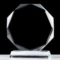 Trofeo de Cristal Facetado de Lujo con Diseño de Logotipo Personalizado para Eventos Empresariales, Premios de Campeonato, Reconocimiento y Premios