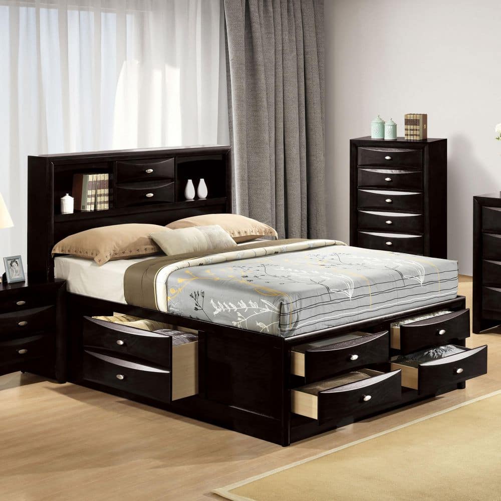Black+ 3 Piece Set+Full Size Bed