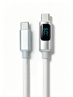 Kabel USB C 3.2 PD Ganda 5A Pengisian Cepat Kabel Data Jalinan Nilon Paduan Aluminium untuk Kamera Komputer
