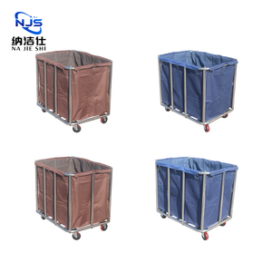 Troli Keranjang Cucian Baja Anti Karat untuk Hotel, Rumah Sakit, Ruang Makan, Ruang Tamu, Restoran - Product Image 2