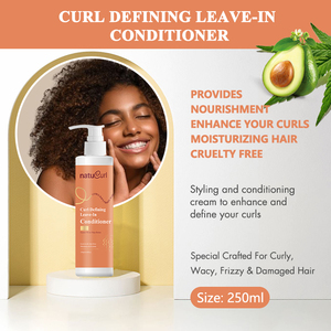 Productos para el cuidado del cabello rizado de etiqueta privada Afro 4C Crema para definir rizos de cabello Aceite de ricino Acondicionador antiencrespamiento - Product Image 5