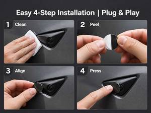 Protector de Lente de Cámara para Auto, Resistente a Arañazos, Transparente, de PC, para Cámara Delantera y Trasera, Impermeable y a Prueba de Polvo - Product Image 3
