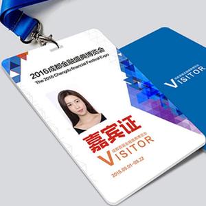 Carte d'identité de carte d'insigne d'événement en plastique personnalisée haut de gamme avec trou de poinçon pour lanière - Product Image 6