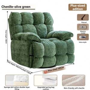 2026 Sofá Reclinable de Lujo GEDO, Sillón Masajeador Eléctrico Multifuncional de Tela, Venta Caliente para Sala de Estar - Product Image 5