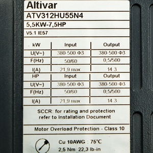 Module PLC de variateur de vitesse ATV312HU55N4-5.5kW-7.5HP-480V d'origine, garantie d'un an - Product Image 5