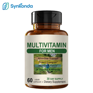 วิตามินรวมสำหรับผู้ชาย อาหารเสริม 60 แคปซูล 24 วิตามิน แร่ธาตุ สุขภาพต่อมลูกหมาก ฟังก์ชั่นกล้ามเนื้อ พลังงาน สนับสนุนภูมิคุ้มกัน - Product Image 1