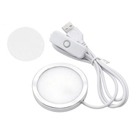 Lampu Meja 3D Print Bulat Putih 5V USB, Lampu LED Putih Hangat DIY Desain Cetak untuk Printer 3D Bambulab, Kit Lampu LED 001