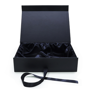 Custom Luxury Hair Packaging Box with Logo Pretty Magnetic Flap Lid Satin Lining Customizable Paperboard Magnet Gift Wig Box - Product Image 4