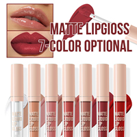 Vente en gros de rouge à lèvres liquide mat imperméable à l'eau, longue tenue, avec logo personnalisé, maquillage nude