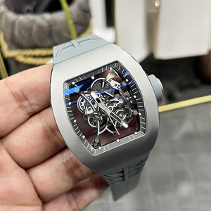Reloj Mecánico de Lujo para Hombre, Caja de Aleación Plateada, Esfera Esqueletizada, Resistente al Agua, Luminoso, Deportivo, Elegante, Nuevo 2026 - Product Image 1