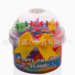 ฟังก์ ฟูวา ไทม์ คลาวด์ สไลม์ พร้อมตุ๊กตาหมีในภาชนะใส โบว์สีชมพู ป้ายสีฟ้า ของเล่นสำหรับเด็กทุกเพศ อายุ 5 ถึง 7 ปี - Product Image 3