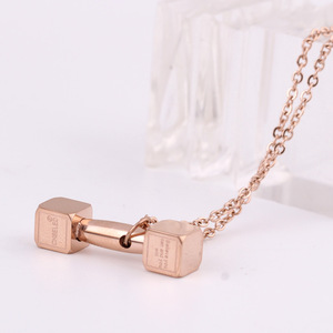 Collar de Acero Inoxidable 304 de 6 mm para Hombre, Colgante Geométrico para Uso Diario, Color Negro, Oro Rosa, Dorado y Acero, BF1157 - Product Image 4