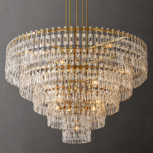 Lámpara de Araña para Escalera, Lámpara de Cristal K9, Lámpara de Araña Redonda de Estilo Marignan, Luces de Diseño, Iluminación de Lujo para Decoración del Hogar - Product Image 2
