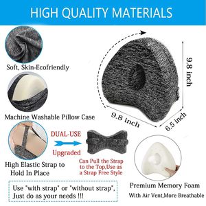 Cojín ortopédico para aliviar el dolor en forma de corazón, almohada de espuma viscoelástica para piernas, almohada de rodilla en forma de corazón para personas que duermen de lado - Product Image 4
