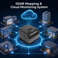 Nettoyeur de sols autonome industriel avec surveillance cloud, série Pro, navigation LiDAR, robot de nettoyage 20000Pa pour couloir d'hôtel