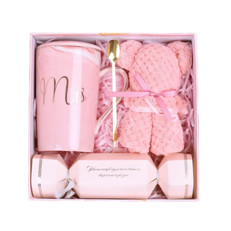 Kotak hadiah Proposal pengiring pengantin kustom dapat didaur ulang Set kotak hadiah mewah merah muda grosir kotak kemasan casing telepon