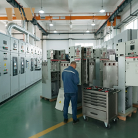 Solution personnalisée, système de distribution d'énergie intérieur modulaire en métal IP67 résistant aux intempéries, 12 kV, SF6, isolation au gaz, 630 A, VCB, LBS, RMU