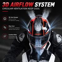 Casque de moto modulaire rabattable à double visière, coque en ABS imperméable, déverrouillage rapide pour hommes, femmes et adultes