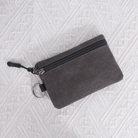 Dompet Kecil Kanvas Custom, Dompet Koin Portabel, Kantong dengan Tali Gantungan, Dompet Wanita, Tempat Koin, Kartu, dan Penyimpanan