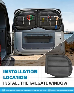 Borsa portaoggetti per portellone posteriore Defender 2023, su misura, impermeabile, in tessuto Oxford, multi-scomparto, pieghevole, organizer per bagagliaio, Shengge - Product Image 3