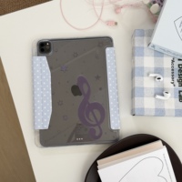 Ikon Berbentuk Bintang dengan Paduan Warna Modis Cocok untuk Casing Pelindung Tablet Apple iPad A16 Pro 13-inci / Air 11 Stand Mini