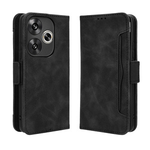 Funda magnética para teléfono con múltiples ranuras para tarjetas, fundas de cuero para <span class=keywords><strong>Xiaomi</strong></span> Redmi 13 4G Turbo <span class=keywords><strong>3</strong></span> 5G <span class=keywords><strong>Poco</strong></span> F6 Pro/F6, piel suave con sensación de cuero - Product Image 1