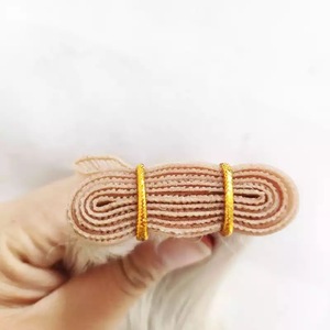 Jasminebeauty 100g para extensiones de cabello humano con trama de PU, 22 pulgadas, Remy europeo teñido rubio con reflejos, doble densidad - Product Image 5