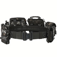 Ceinture tactique en polyester pour entraînement extérieur, avec pochette pour chargeur CP, accessoires de chasse, ceinture de service